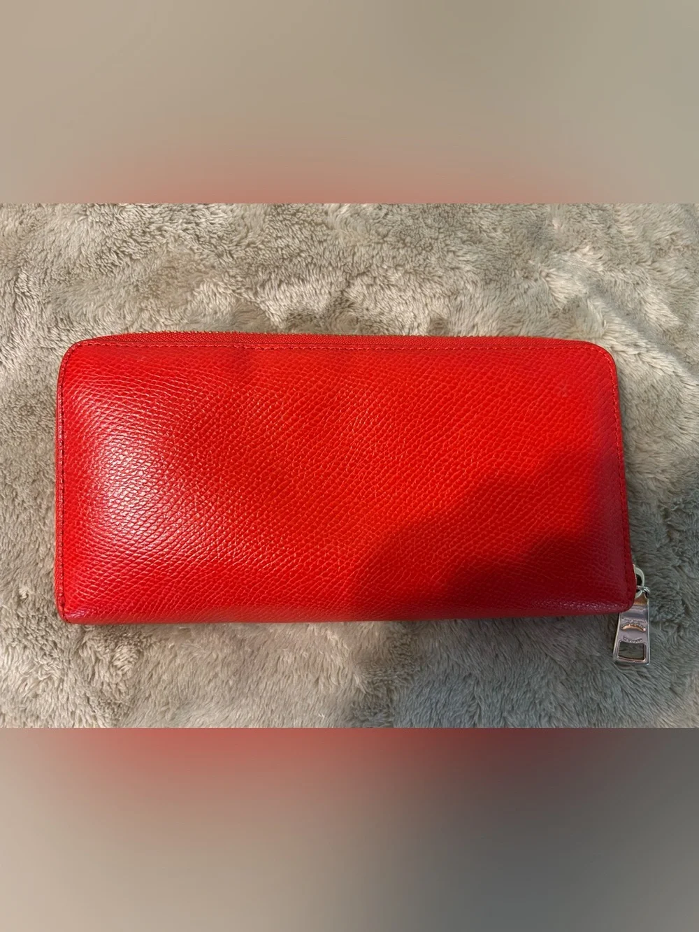 COACH Two-Tone Red & Pink Leather Continental Wallet
